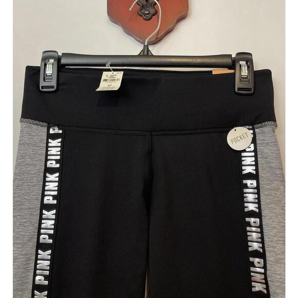 Victorias Secret PINK Small Black Cozy Winter Pull-On Pocket Legging NEW! A1803 - Picture 3 of 7